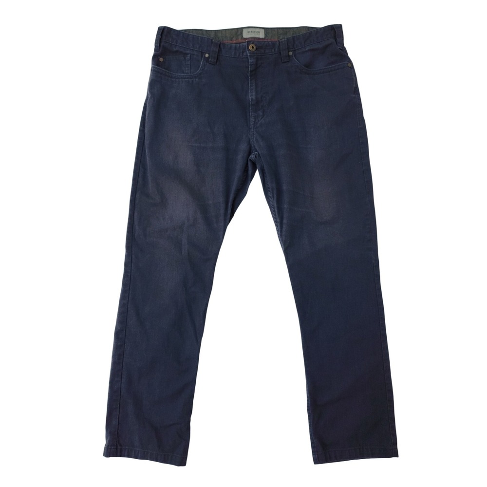 Kenneth Cole Reaction Men's Navy Blue Straight‎ Leg Pants 36x30